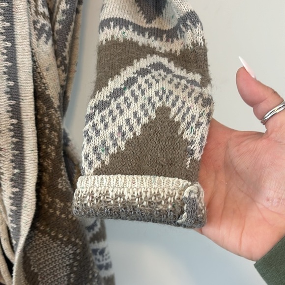 Lovestitch | alpine gypsy Aztec print duster sweater | rare fall winter | small - Picture 6 of 14